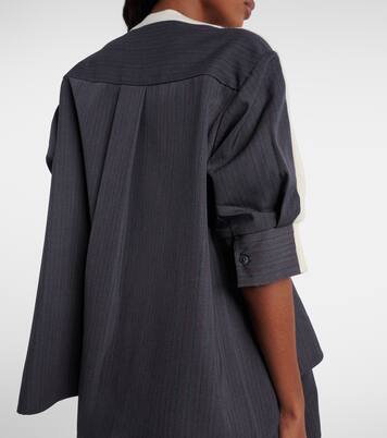 Pull rayé en laine | Sacai