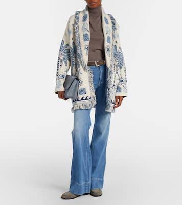 Echoes Of The Island wool and cotton cardigan | Alanui