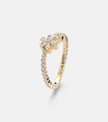 Cosmos Fleur 18kt gold ring with diamonds  | Sophie Bille Brahe