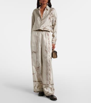 Grado printed silk satin shirt | Max Mara