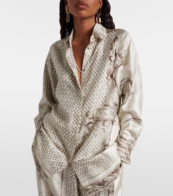 Grado printed silk satin shirt | Max Mara