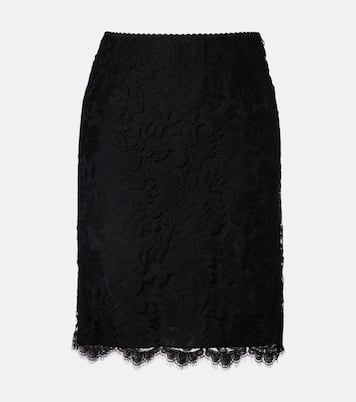 Floral cotton-blend lace miniskirt | Chloé