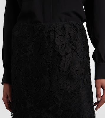 Floral cotton-blend lace miniskirt | Chloé