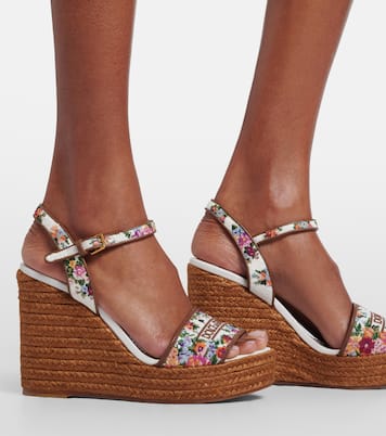 Floral embroidered espadrille wedges | Dolce&Gabbana