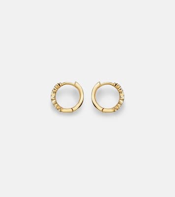 Boucles d'oreilles en or 14 ct (585/1000) avec diamants | Mateo