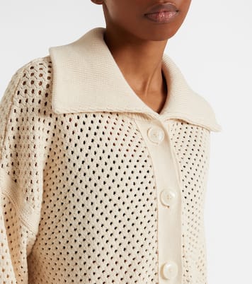 Myrtle pointelle cotton cardigan | Varley
