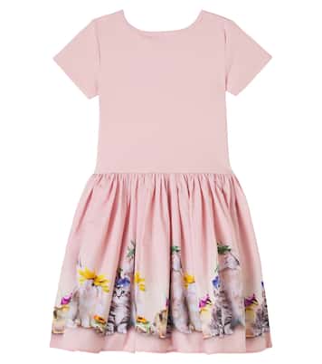 Printed cotton-blend dress | Molo