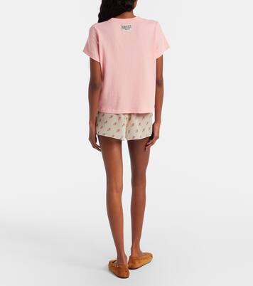 Tilly floral silk organza shorts | Khaite