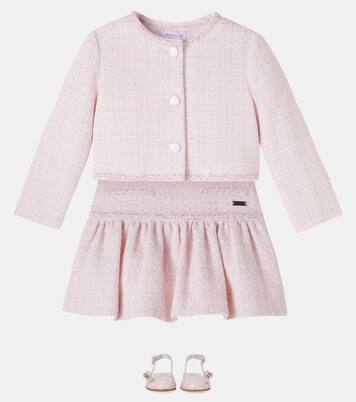 Falda de tweed en mezcla de algodón | Monnalisa