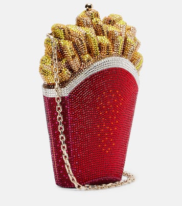 French Fries crystal-embellished clutch | Judith Leiber Couture