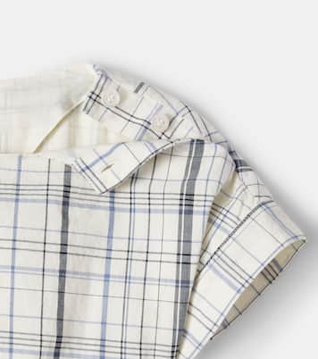 Robe Edelweiss en coton à carreaux | Bonpoint