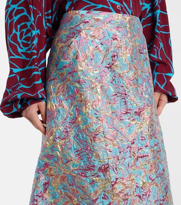 Midirock aus Brokat | Dries Van Noten