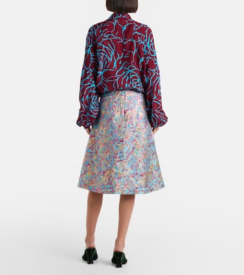 Midirock aus Brokat | Dries Van Noten