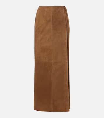 Leather wrap skirt | Nour Hammour