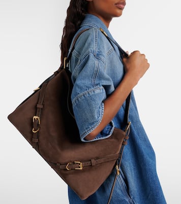 Voyou Medium suede shoulder bag | Givenchy