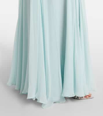 Verzierte Robe aus Georgette | Costarellos