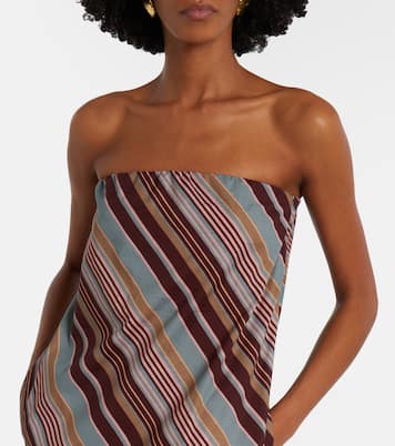 Off-Shoulder-Maxikleid aus einem Baumwollgemisch | Adriana Degreas