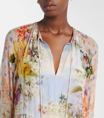 Embellished printed silk maxi dress | Camilla