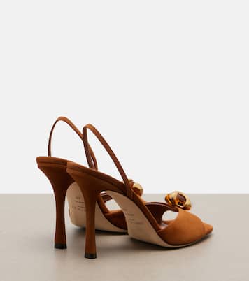 Emani embellished suede slingback sandals | Jimmy Choo
