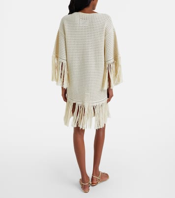 Indra crochet fringed cotton minidress | Zimmermann