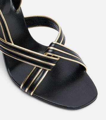 Sandales slingback Gianni en cuir | Versace