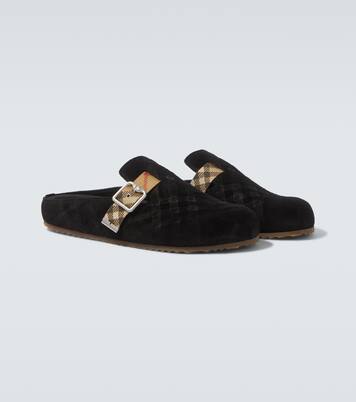 Clogs Urchin aus Veloursleder | Burberry