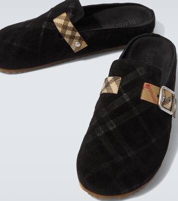 Clogs Urchin aus Veloursleder | Burberry
