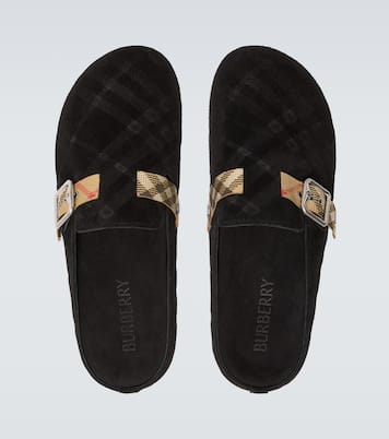 Clogs Urchin aus Veloursleder | Burberry