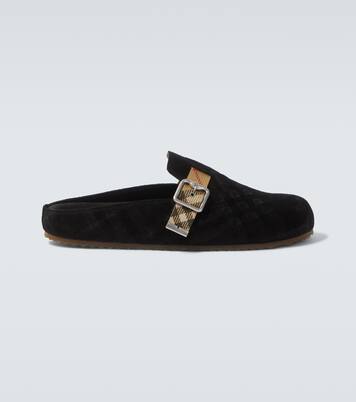Clogs Urchin aus Veloursleder | Burberry