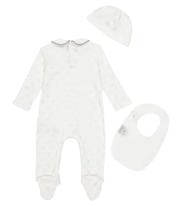 Baby cotton onesie, hat and bib set | Dolce&Gabbana Kids
