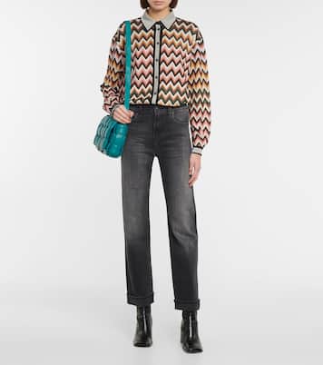 High-Rise Straight Jeans Alexxis | AG Jeans