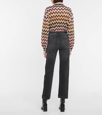 High-Rise Straight Jeans Alexxis | AG Jeans