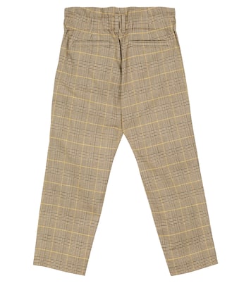 Checked stretch-cotton pants | Brunello Cucinelli Kids