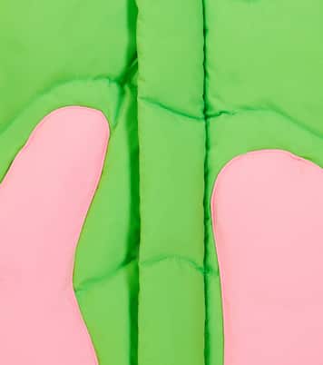 Sleeveless colorblocked down coat | ERL Kids