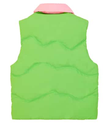 Sleeveless colorblocked down coat | ERL Kids