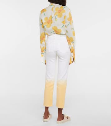 Mid-Rise Jeans The Straight Crop | 7 For All Mankind