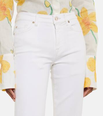 Mid-Rise Jeans The Straight Crop | 7 For All Mankind