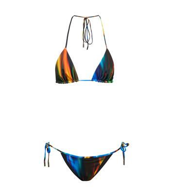Bedruckter Triangel-Bikini | David Koma