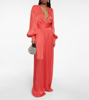 Racine Lurex®  georgette jumpsuit | Costarellos