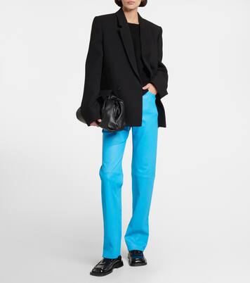 High-Rise-Hose Terry aus Leder | Stouls