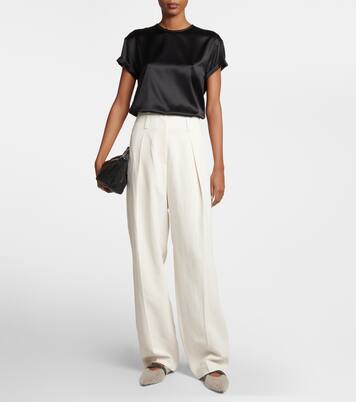 T-Shirt aus einem Seidengemisch | Brunello Cucinelli