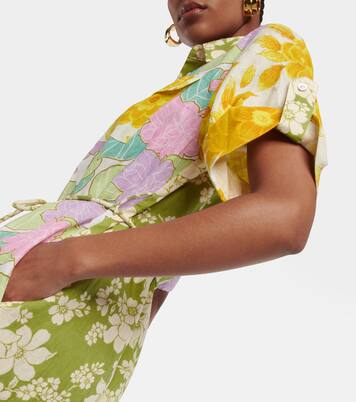 Robe chemise Elora en lin | Alémais