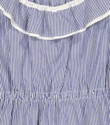 Striped cotton poplin dress | Il Gufo