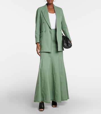 Falda larga flared de algodón | Max Mara