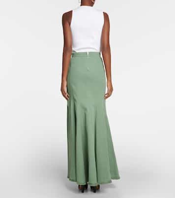 Falda larga flared de algodón | Max Mara