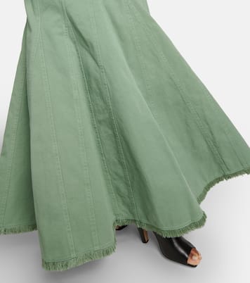 Falda larga flared de algodón | Max Mara