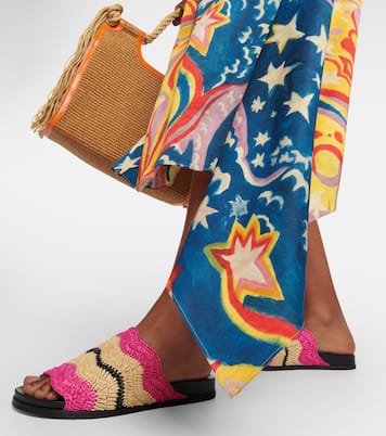 Pantoletten aus Häkelstrick | Marni