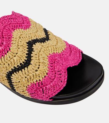 Pantoletten aus Häkelstrick | Marni
