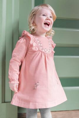 Baby - Abito in cotone con ricamo e stampa | Tartine et Chocolat