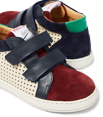 Mousse Easy Top leather and suede sneakers | Pom d'Api